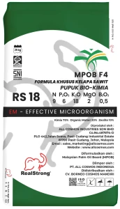 RS 18 MPOB F4 (NPKMB 9:6:18:2:0,5) 25 Kg